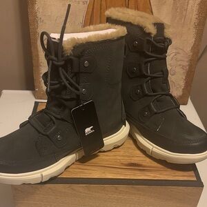 Sorel Women's  Explorer Next Joan Boots  Smoke Grey color